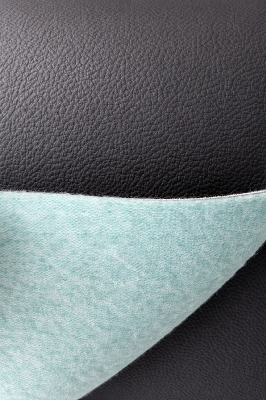 Vinyl German Black w/ Felt Backing (Per Meter)