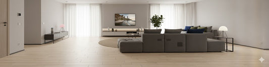 Vinyl Peel & Stick Flooring Tiles Beige (18pcs)