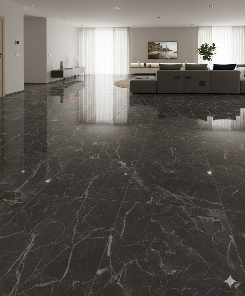 Vinyl Peel & Stick Flooring Tiles Gloss (12pcs)