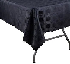 Tablecloth Dobby Black (Per Meter) Sonpra