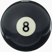 Pool Ball Black no.8