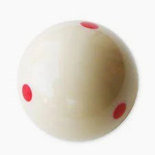 Pool Ball White w/ Red Spots