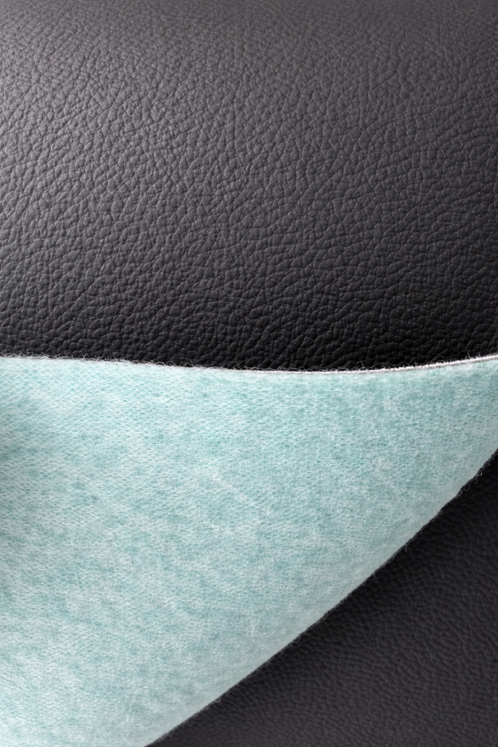 Vinyl German Black w/ Felt Backing (Per Meter)