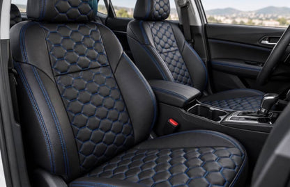Stitch Vinyl with Sponge Backing Blue (Per Meter) Sonpra