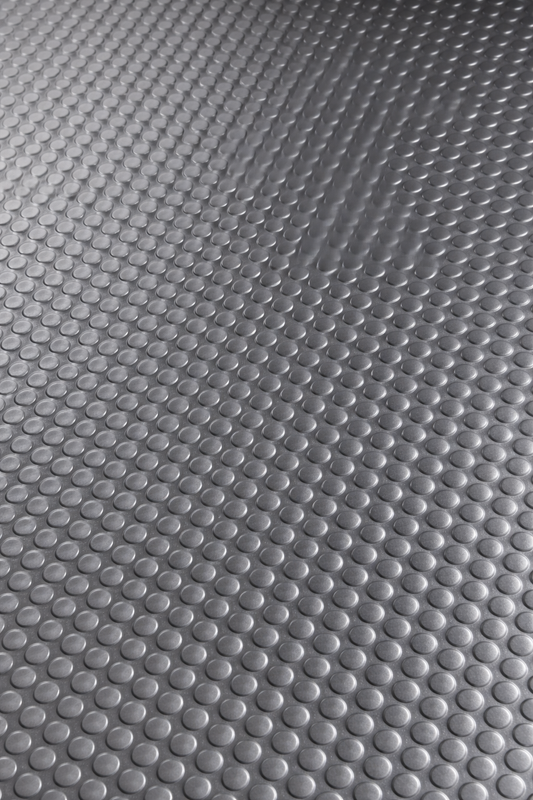 PVC Flooring Small Coin Grey (Per Meter)