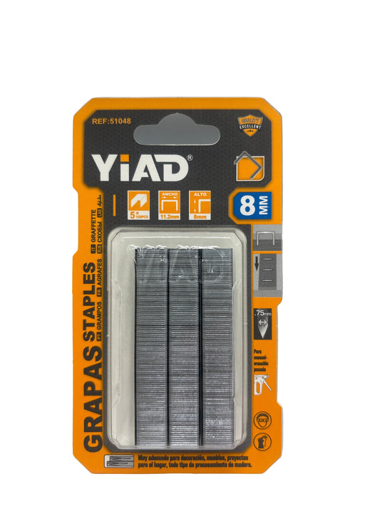 Staples 8mm Yiad (500pcs)