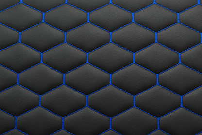 Stitch Vinyl with Sponge Backing Blue (Per Meter) Sonpra