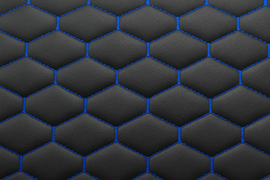 Stitch Vinyl with Sponge Backing Black (Per Meter) Sonpra