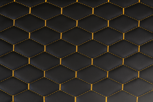 Stitch Vinyl with Sponge Backing Orange (Per Meter) Sonpra