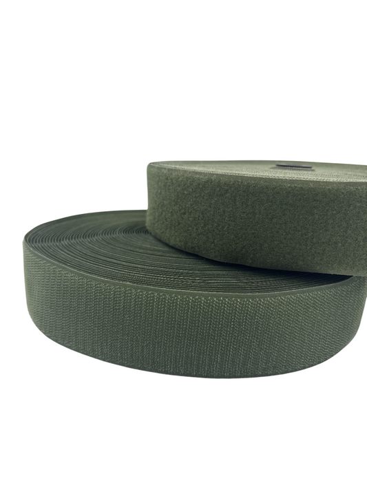 Velcro Hook & Loop Olive (Per Meter)