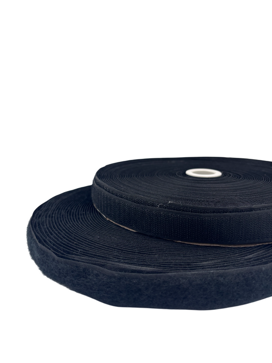 Velcro Hook & Loop Black (Per Meter)