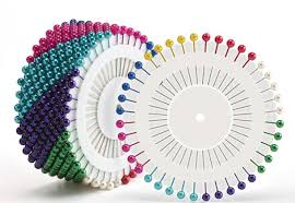 Multi-Coloured Pearl Head Pins 4mm (40 pins)